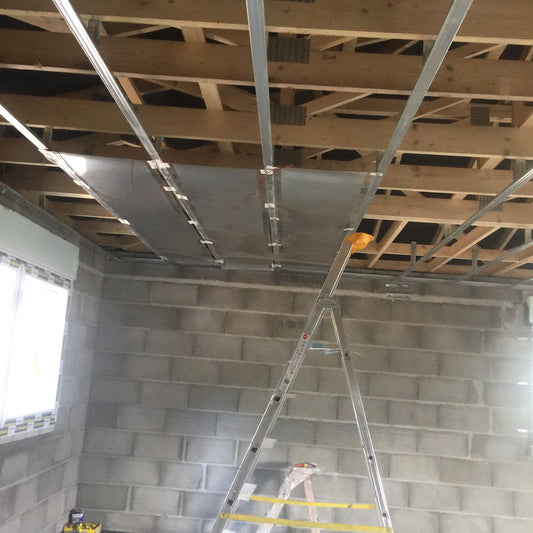 Chauffage par le plafond , membrane carbone 30cm - 160W/m2 (Copie)